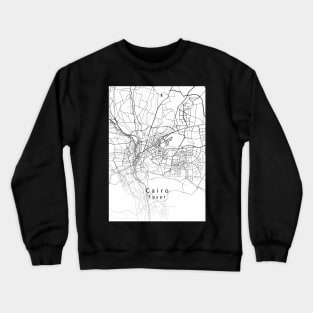 Cairo Egypt City Map Crewneck Sweatshirt